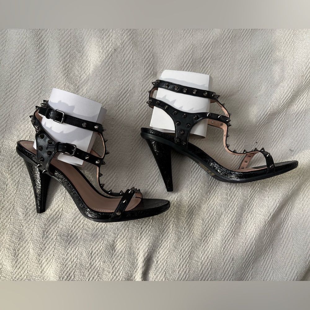 Kenneth Cole Reaction Black Studded Heels, Size 9, NEVER BEEN WORN